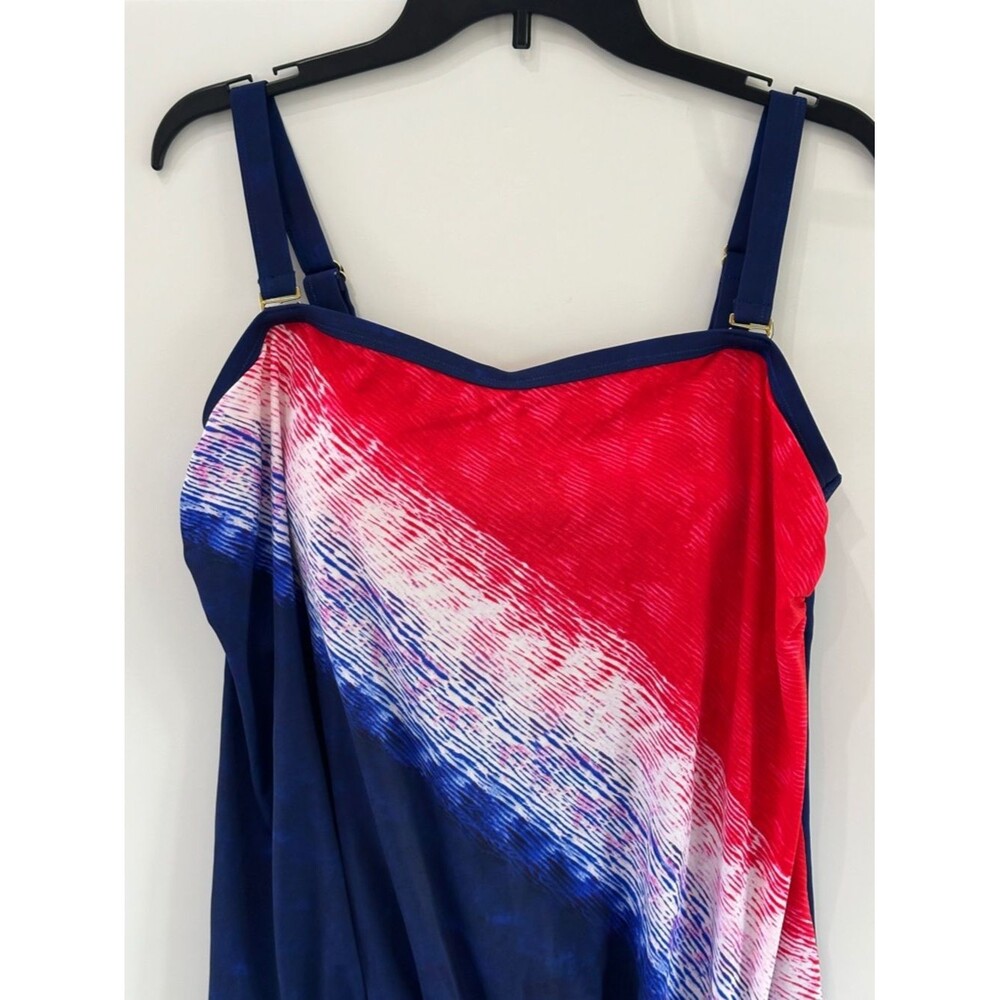 Kim Gravel X Swimsuits For All Bandeau Blouson Tankini 2pc Set NWOT Size 10 - Picture 4 of 13